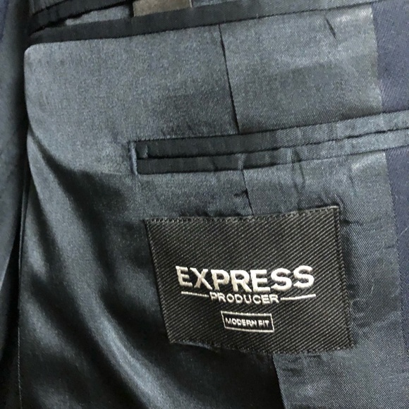 Express Navy blue Suit with pants - Picture 3 of 6